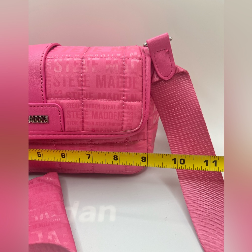 NWT Steve Madden Women’s PINK BPHYRE Quilted Crossbody Bag Set OS - Picture 9 of 13